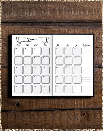 Kalender 2026 - Dark Royal